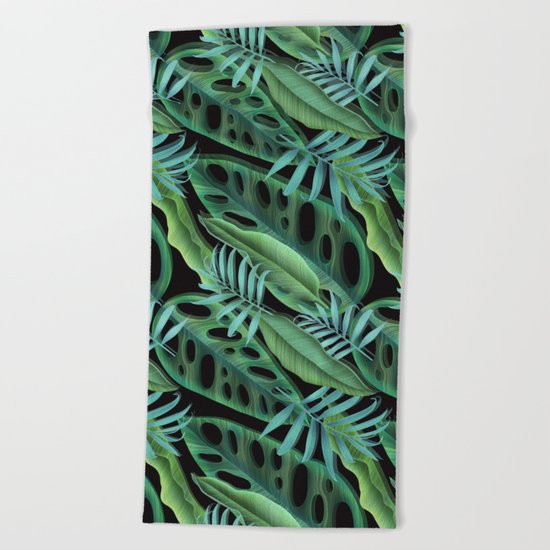 tropical again Beach Towel