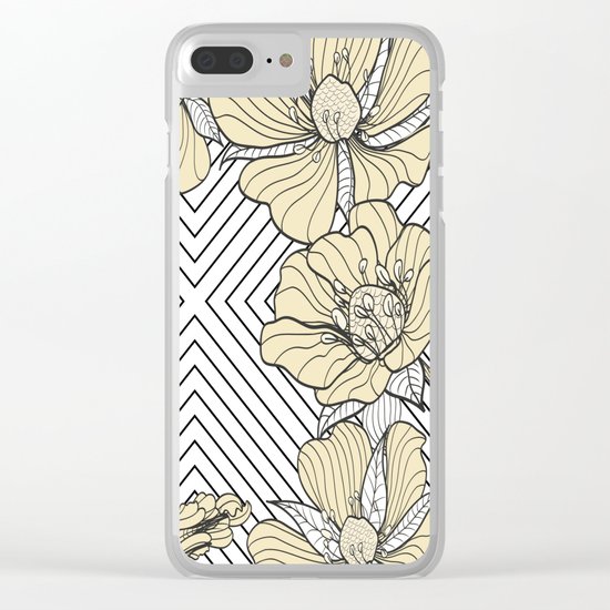 FLOWERS VII Clear iPhone Case