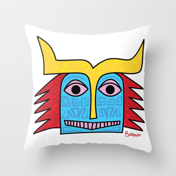 Uncle Sneaky Nose Throw Pillow