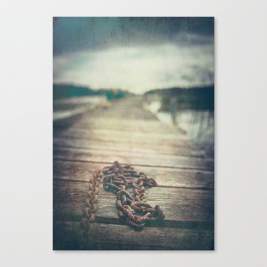 The chained boy Canvas Print