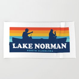 Lake Norman North Carolina Canoe Beach Towel