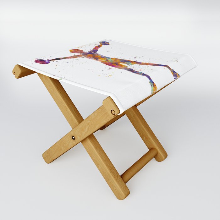 Fitness in watercolor Folding Stool