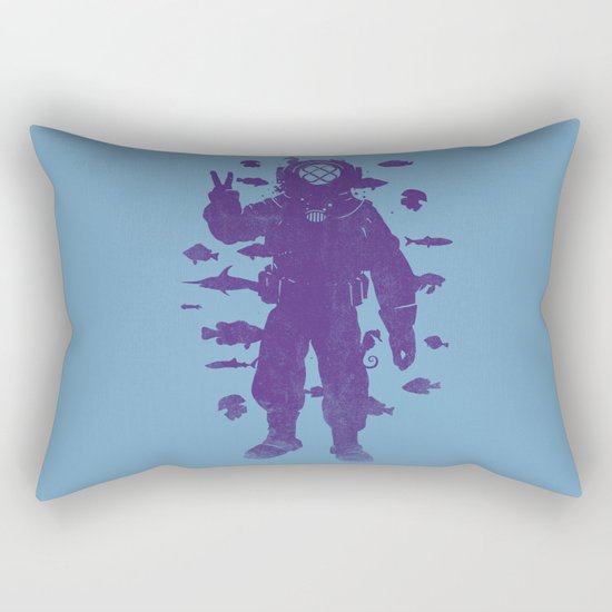 peace under water Rectangular Pillow