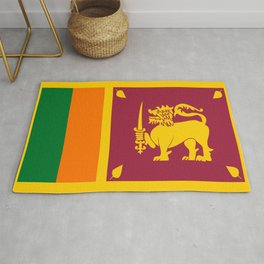 Flag of sri Lanka -ceylon,India, Asia,Sinhalese, Tamil,Pali,Buddhist,hindouist,Colombo,Moratuwa,tea Area & Throw Rug