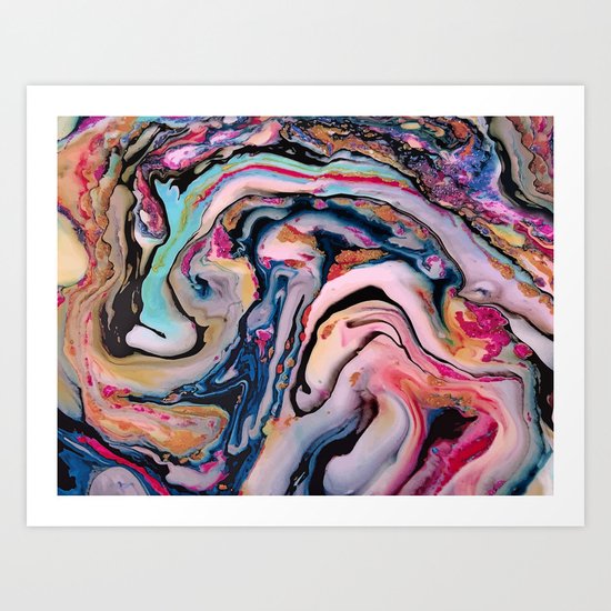 Colorful Fantasy Abstraction Art Print