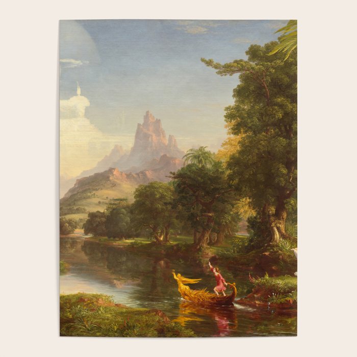 The Voyage Of Life Youth Painting By Thomas Cole Poster By Podartist Society6