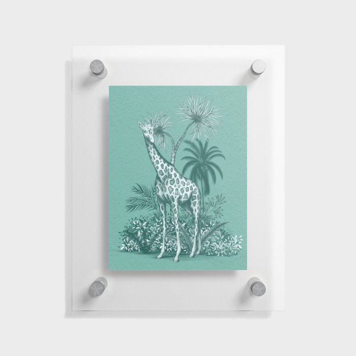 Vintage Giraffe Pattern Floating Acrylic Print