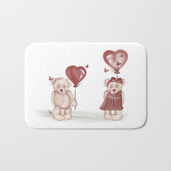 Love is in the air Bath Mat