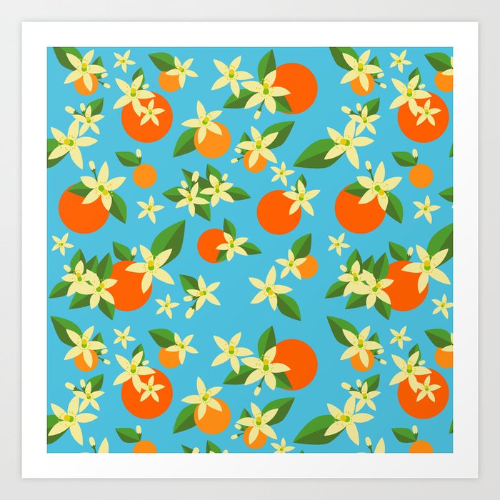 Orange Blossom Daydreams Art Print