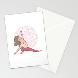 Yoga Girl - Side Lunge Stationery Cards