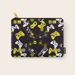 Video Games yellow on black Carry-All Pouch