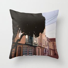 Sunset Houses, San Francisco  Throw Pillow