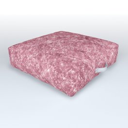 Pink Sparkly Glitter Outdoor Floor Cushion