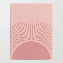 Pink Sun Poster