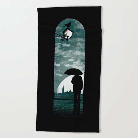 venetian alley Beach Towel