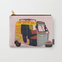Ride with the Mob Carry-All Pouch | Bollywood, Graphicdesign, Emmenjaan, Curated, Pakistan, Pink, Desi, India, Pakistani, Yellow 