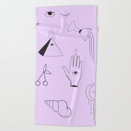 Purple Flash Sheet Beach Towel