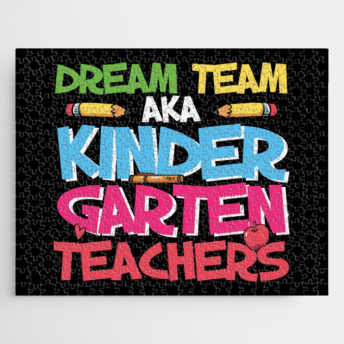 Dream Team Aka Kindergarten Teachers Jigsaw Puzzle