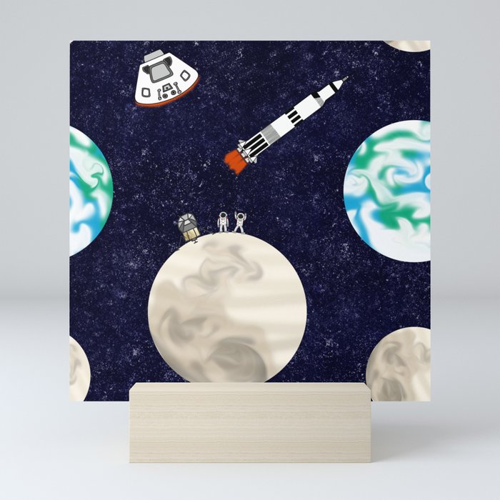 Moon Landing - Large Scale Mini Art Print