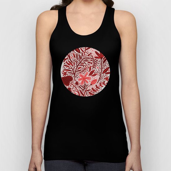 Red Garden Unisex Tank Top