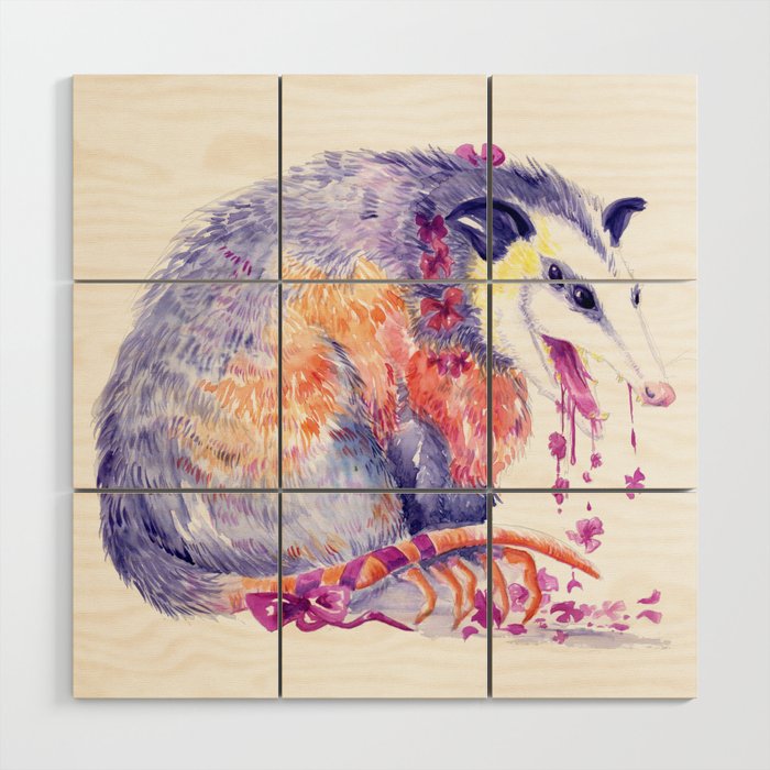 opossum breath Wood Wall Art