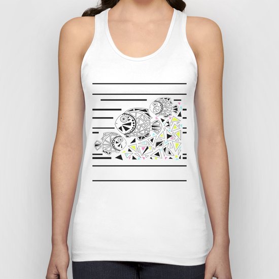 Marine fish . Unisex Tank Top