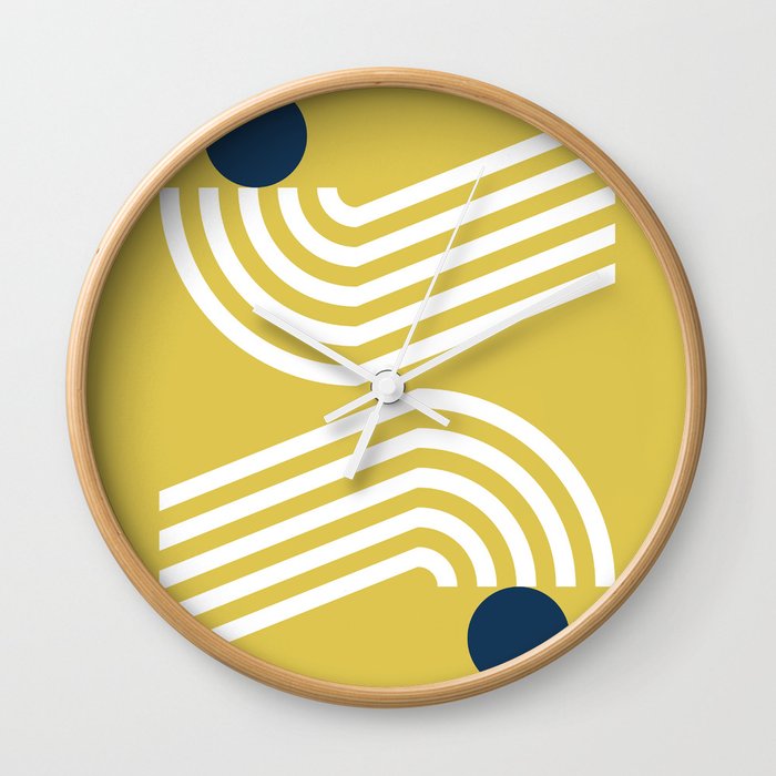 Double arch line circle 10 Wall Clock