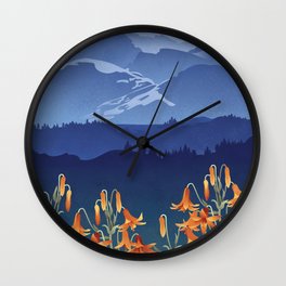 Blue Ridge Mountains Wall Clock