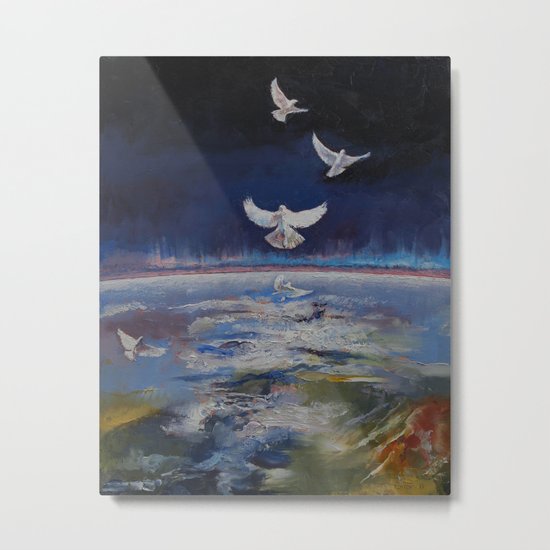 Doves Metal Print