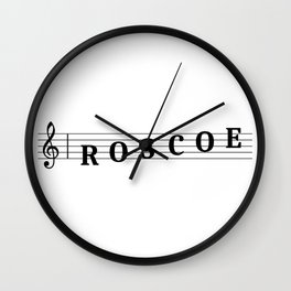 Name Roscoe Wall Clock