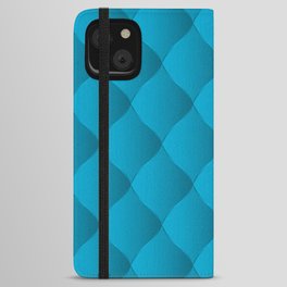 Trendy Blue Leather Collection iPhone Wallet Case