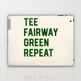 Golf Clubs Balls Cute Funny Tee Fairway Graphic Retirement Laptop Skin