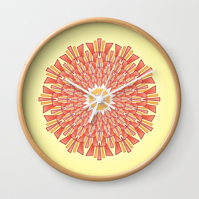 Spring Red Wall Clock