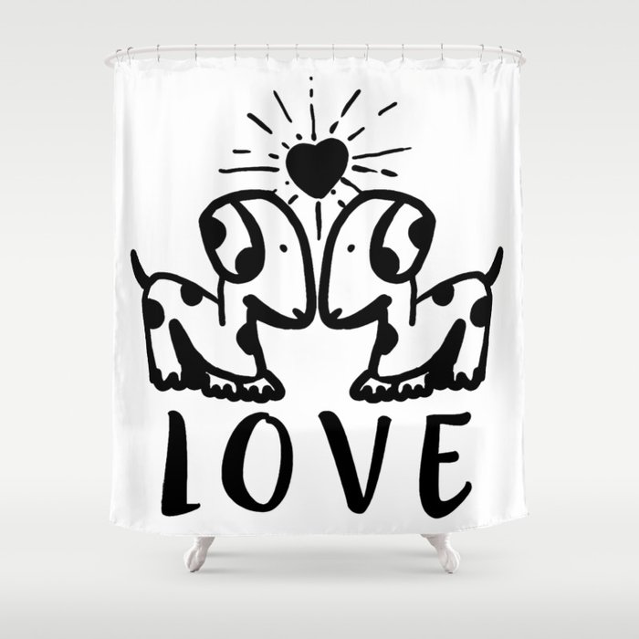 LOVE Shower Curtain