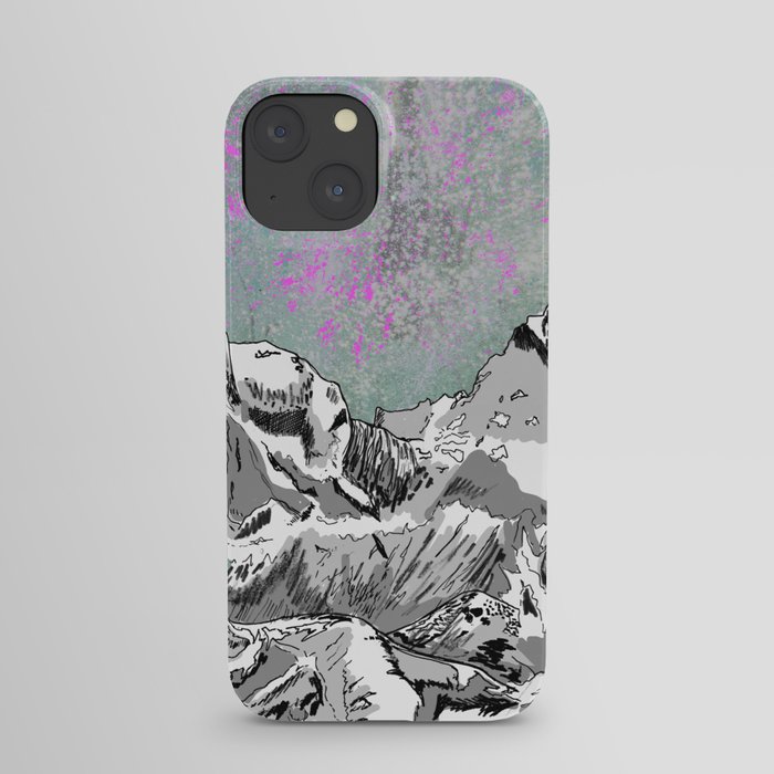 Mountain scene iPhone Case