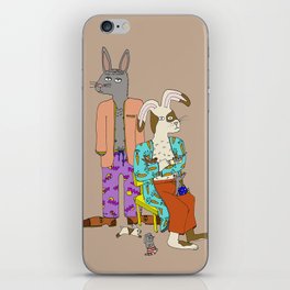 Tired Rabbit Parent Duo  iPhone Skin