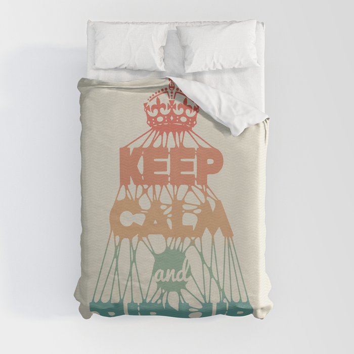 KEEP CALM and TURN UP Duvet Cover
