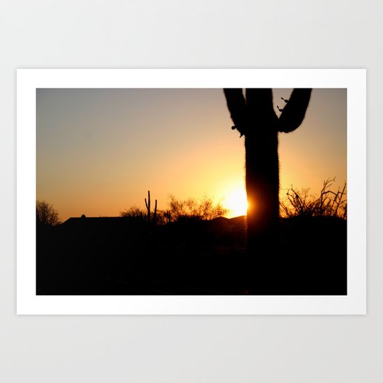 Desert Fire Art Print