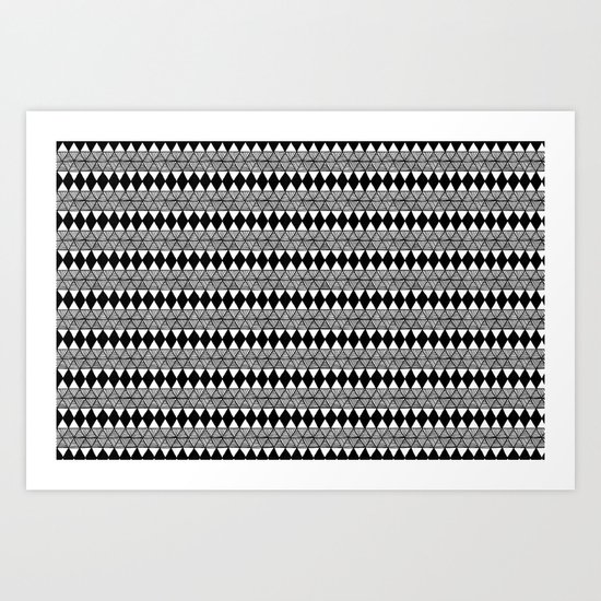 Not Another Triangle Pattern Art Print