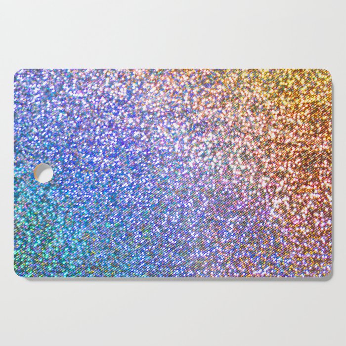 Purple Ombre Glitter Cutting Board