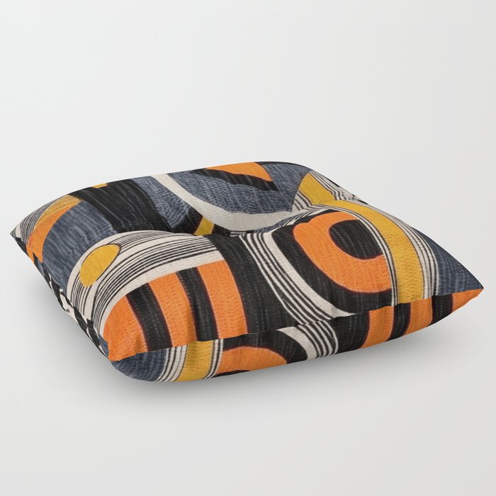  Geocentric African Pattern  Floor Pillow