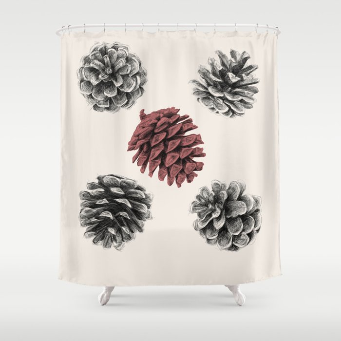 Pine cones Shower Curtain