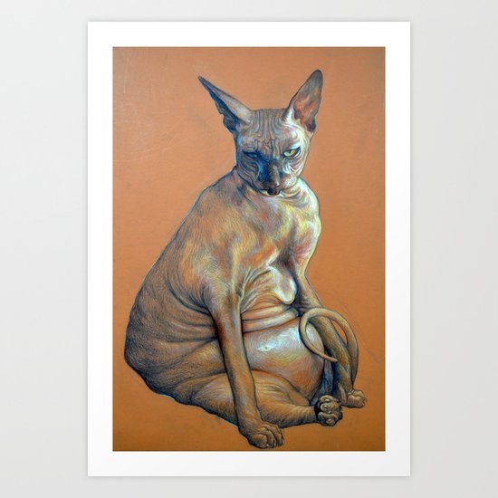 Mad Catter Art Print