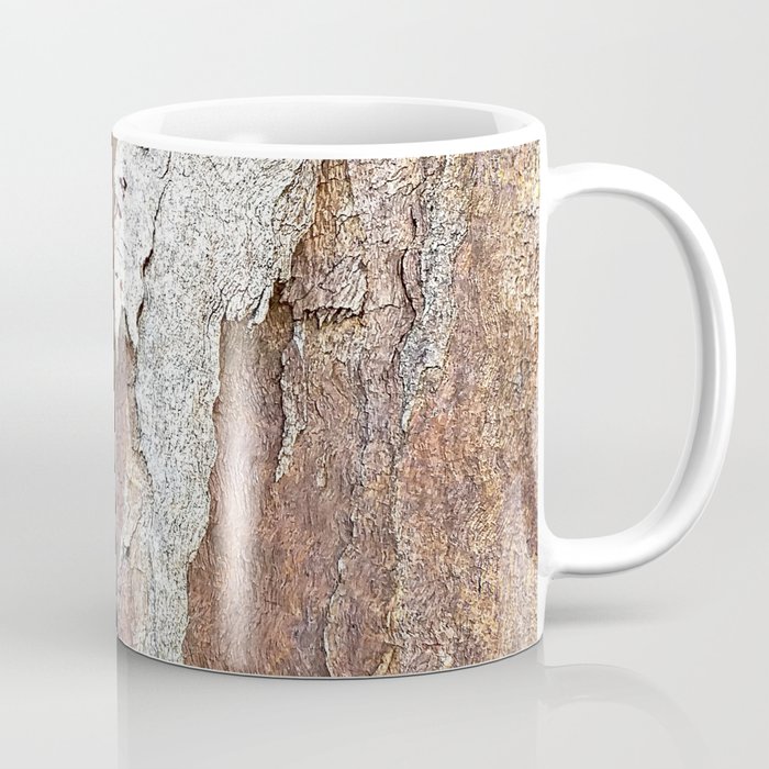 Eucalyptus Tree Bark and Wood Abstract Natural Texture 64 Coffee Mug