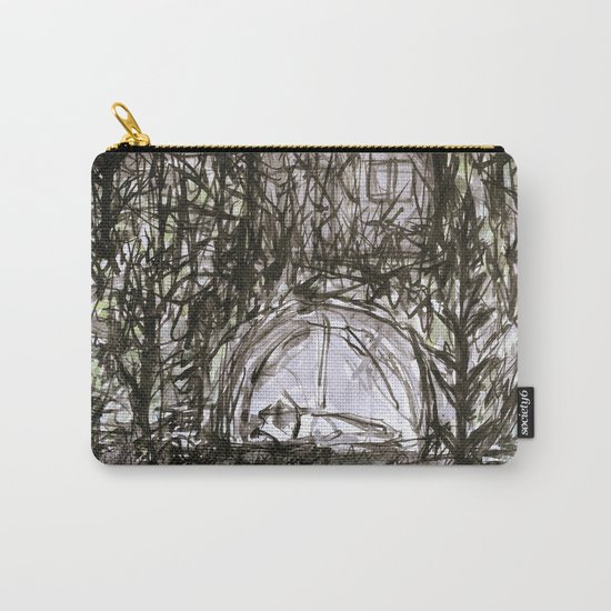 Spending the Night in the Woods Carry-All Pouch