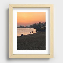 Beach Sunset  Recessed Framed Print