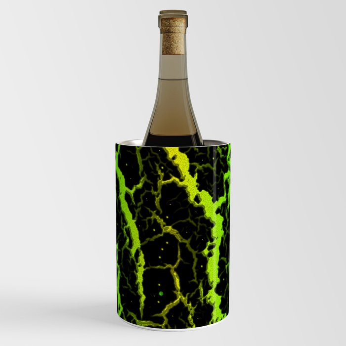 Cracked Space Lava - Green/Yellow Wine Chiller