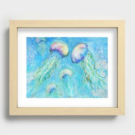 Jellyfish Juggle Recessed Framed Print