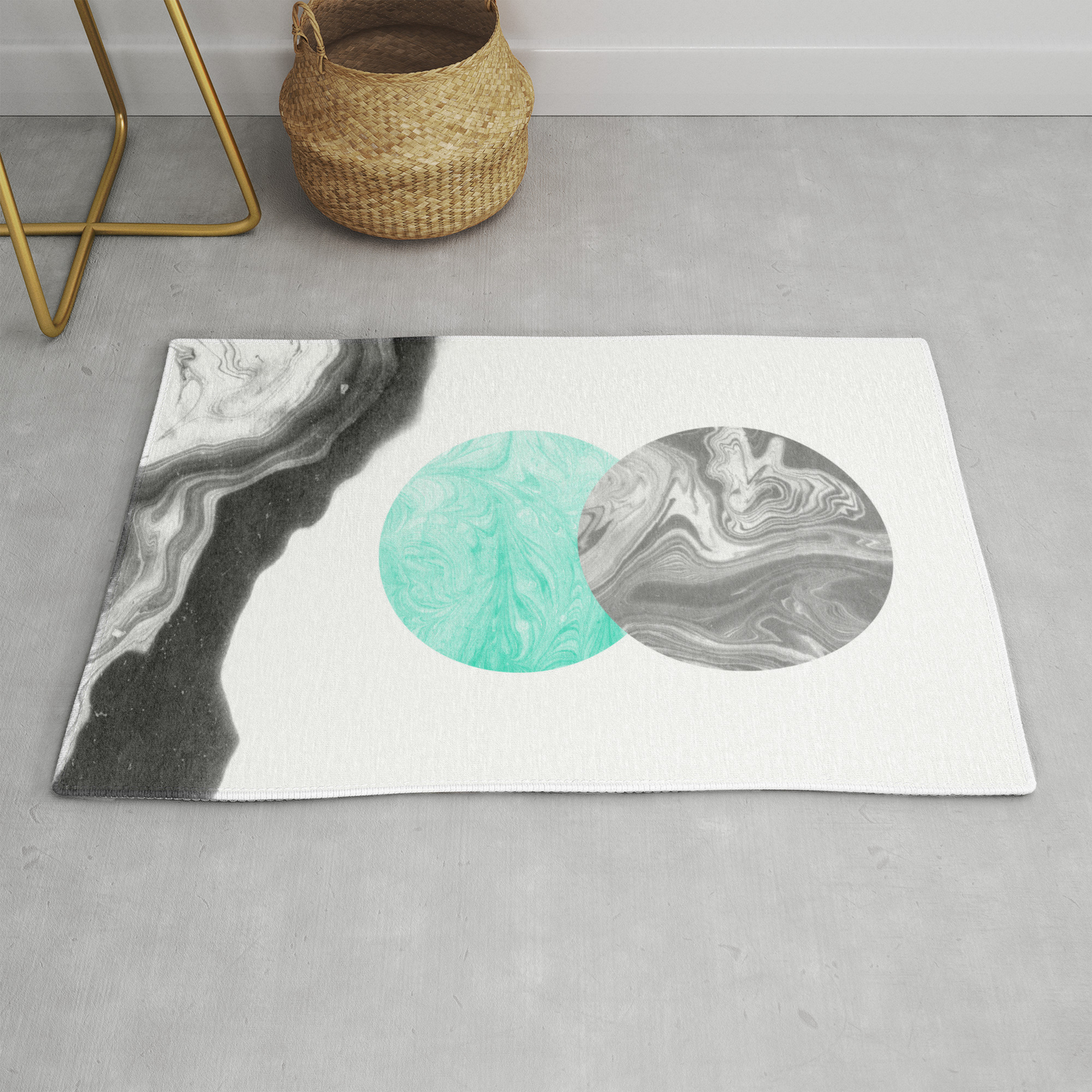 Suno Nature Space Planet Marble Abstract Painting Japanese