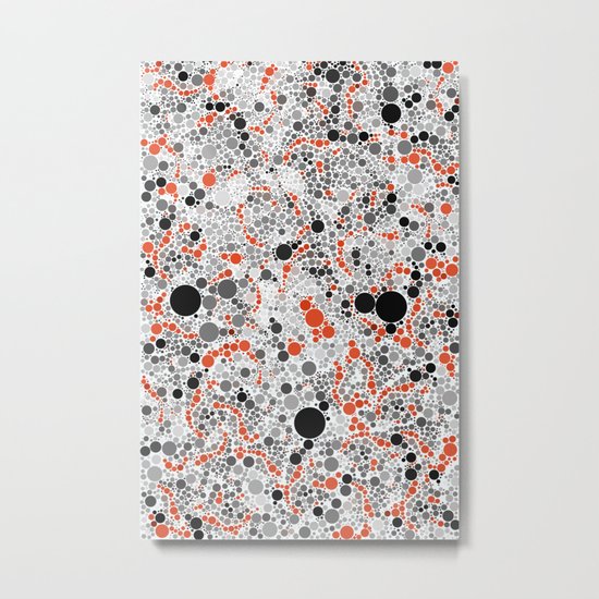 Volcano Dots Metal Print